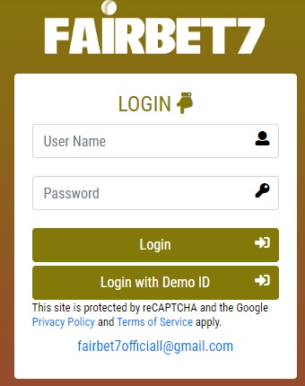 Fairbet7.com login ID password